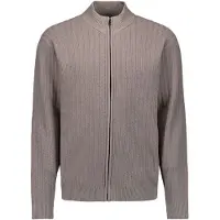 No-excess Gebreid vest donkerbeige