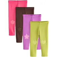 Next Leggings chocoladebruin / kiwi / orchidee / pink