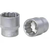 Ks Tools 3/8" doornut, 12-kant, 19 mm (artikelnummer: 911.3994)
