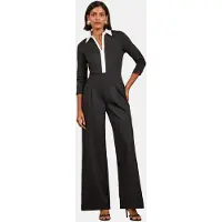 Love & roses Jumpsuit zwart / wit