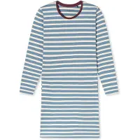 Schiesser Nachthemd ' Casual Essentials ' crème / blauw