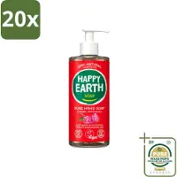 Happy Earth 20 x – Handzeep – 100% Natuurlijk Floral Patchouli – 300 ml - Wasstrips - Handzeep - Natuurlijke Handzeep - Vegan Handzeep - Antibacterieel Handzeep - Patchouli Handzeep