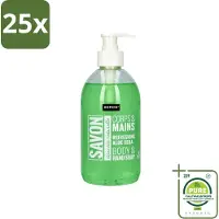 Sence 25 x - Refreshing Aloe Vera - Handzeep - Savon - 500 ml - Grootverpakking - Vaatwasstrips - Aloe Vera Handzeep - Handverzorging - Frisse Handen - Hydraterende Handzeep - Mild Handzeep