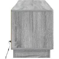 vidaXL LED-TV-kast, Sonoma-grijs, houtvezel