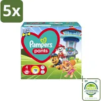 Pampers 5 x – Luierbroekjes – Pants Paw Patrol Maat 4 – 72 Luiers - Grootverpakking - Vaatwasstrips - Baby Luier - Luierbroek - Droge Luier - Luier Voor Baby - Luier Met Print