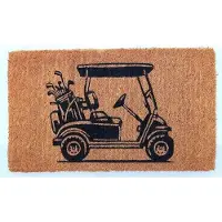 Mars & More Deurmat Kokos handgeweven golfkar 75cm
