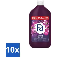 Fa 10 x - Mystic Moments - Bad- & Douchegel - Passiebloem - 750 ml - Voordeelverpakking - 10 stuks