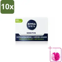 Nivea 10 x MEN - Sensitive - Dagcrème Gezicht - 50 ml - Bulkverpakking - Gevoelige huid - Douchemop - Dagcrème