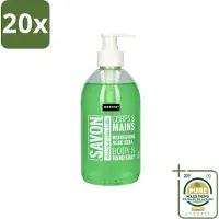 Sence 20 x - Refreshing Aloe Vera - Handzeep - Savon - 500 ml - Wasstrips - Aloe Vera Handzeep - Handzeep Aloe Vera - Aloe Vera Handverzorging - Vloeibare Handzeep - Aloe Vera Geur