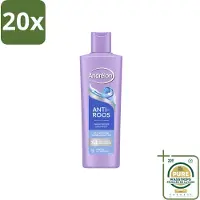 Unilever 20 x – Shampoo – Anti Roos – 250 ml - Wasstrips - Anti-roos Shampoo - Roos - Gevoelige Hoofdhuid - Menthol - Vitamine B3