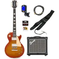 Fazley Project P6 Vintage Nitro Golden Amber elektrische gitaar starterset