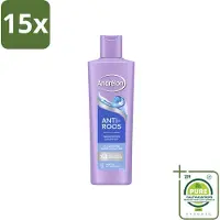 Unilever 15 x – Shampoo – Anti Roos – 250 ml - Grootverpakking - Vaatwasstrips - Roos Haar - Roos Hoofdhuid - Anti-roos Shampoo - Menthol Shampoo - Vitamine B3 Shampoo