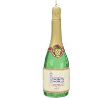 Kurt S. Adler Ornament glas champagnefles l15 cm