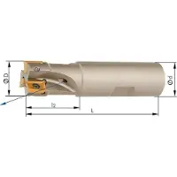 Format Schachtfrees Z2, met IK, voor APKT10Z2, met inwendige koeling, voor APKT10 90°, D 16mm