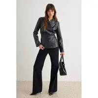 Trendyol TRENDYOLMİLLA Dames Effen Lang Getailleerd Blazers