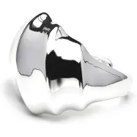 Luxenter ring afgewerkt in rhodium - Dinu