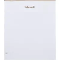 Meyco Baby Hello World wieglaken - taupe - 75x100cm - 0.3 TOG