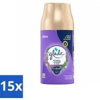 Glade 15 x - Automatische Spray - Tranquil Lavender & Aloë - 269 g - Voordeelverpakking - 15 stuks
