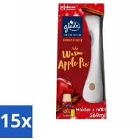 Glade 15 x - Houder Automatische Spray - Warme Appeltaart Limited Edition - 269 ml - Voordeelverpakking - 15 stuks