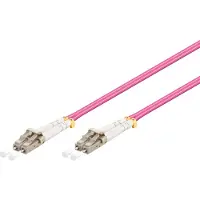 Wentronic goobay - Câble réseau - LC multi-mode (M) pour LC multi-mode (M) - 10 m - fibre optique - 50 / 125 microns - OM4 - sans halogène - violet