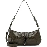 Tamaris schoudertas Marina Snake Shoulder Bag Oliv olijfgroen