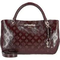 GUESS Carmella Girlfriend Satchel - Handtas 35 cm (burgundy logo)