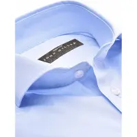 John Miller casual overhemd Tailored Fit lichtblauw