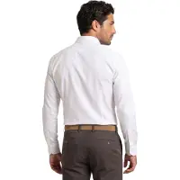 Ledub Wit overhemd Slim Fit stretch