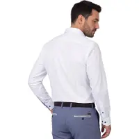 Olymp Luxor Comfort Fit Big & Tall Overhemd wit, Effen