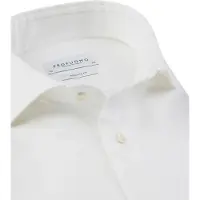 Profuomo Overhemd wit royal twill no.1 normale fit