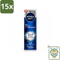 Nivea 15 x MEN - Anti-Age 2in1 Power - Hydraterende Crème Gezicht SPF 30 - 50 ml - Wasstrips - Anti-ouderdomscreme - Gezichtscreme - SPF 30 - Hydraterende Crème - Rimpelverlichting