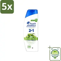 Head & shoulders 5 x – 2-in-1 – Sensitive – 300 ml - Grootverpakking - Vaatwasstrips - Anti-roos Shampoo - 2-in-1 Shampoo - Shampoo Tegen Roos - Hydraterende Shampoo - Dagelijkse Shampoo