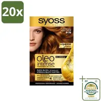 Syoss 20 x - Oleo Intense 6-78 - Haarverf - Permanente Haarkleuring - Koperblond - Langdurige Kleur - Wasstrips - Haarkleur - Permanente Haarkleuring - Koperblond - Olie-formule - Haarverf