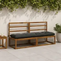 vidaXL Bankkussen VIANEN 100% Polyester Antraciet 190 x 50 x 12 cm