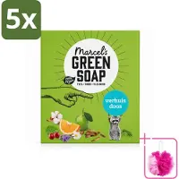 Marcel's Green Soap 5 x - Verhuisdoos - Duurzaam Schoonmaken - Natuurlijke verzorging - 8 Zeepjes - Bulkverpakking - Verhuizing - Douchemop - Schoonmaken