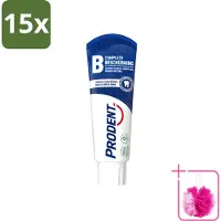 Prodent 15 x – Tandpasta – Complete Bescherming – Pro-Zinc Technologie – 75 ml - Bulkverpakking - Tandpasta - Douchemop - Mondgezondheid