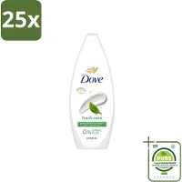Dove 25 x – Douchegel – Fresh Care – 250 ml - Grootverpakking - Vaatwasstrips - Douchegel - Fris - Schone Huid - Huid Reinigen - Huid Hydrateren