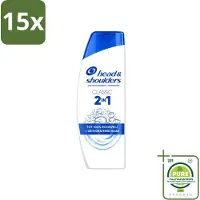 Head & shoulders 15 x – 2-in-1 – Classic – 625 ml - Grootverpakking - Vaatwasstrips - Anti-roos Shampoo - 2-in-1 Shampoo - Roosbestrijding - Haar Verzorging - Hoofdhuid Verzorging
