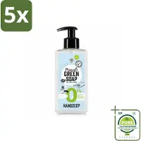 Marcel's Green Soap 5 x - Handzeep 0% - Zachte verzorging - 250 ml - Grootverpakking - Vaatwasstrips - Handzeep 0% - Gevoelige Huid - Milde Handzeep - Plantaardige Glycerine - Allergiegecertificeerd