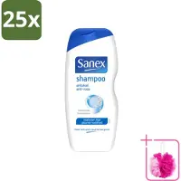 Sanex 25 x - Shampoo - Anti-Roos - Tegen Schilfers - 250 ml - Bulkverpakking - Anti-roos shampoo - Douchemop - Schilfers shampoo