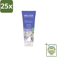 Weleda 25 x - Douchecrème Aroma Shower Relax - 200 ml - Wasstrips - Douchecrème - Ontspanning - Natuurlijke Geur - Aromatherapie - Huid Verzorging