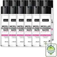 Sence 12 x - Gevoelige Huid - Micellair Water - Make-up Remover - 400 ml - Grootverpakking - Vaatwasstrips - Gevoelige Huid - Make-up Verwijderen - Micellair Water - Hypoallergen - Parfumvrij