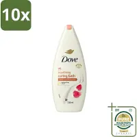 Dove 10 x – Badcrème – Soothing Almond Oil & Hibiscus – 720 ml - Wasstrips - Douchegel - Huidverzorging - Kalmerend - Schuim - Amandelolie