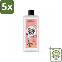 Marcel's Green Soap 5 x - Douchegel - Argan & Oudh - Verzorgend & zacht - 300 ml - Wasstrips - Douchegel - Argan En Oudh - Natuurlijke Douchegel - Verzorgende Douchegel - Vegan Douchegel