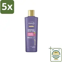Andrélon 5 x – Shampoo – Pro Care Amino+ Glossy Shine – 250 ml - Wasstrips - Haarverzorging - Glans Haar - Zachtheid Haar - Shampoo Voor Dof Haar - Aminozuren Shampoo
