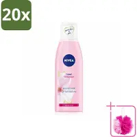 Nivea 20 x - Gezichtstonic - Essentials Verzachtende Tonic - Voor droge & gevoelige huid - Met Amandelolie & Hydramine - 200 ml - Bulkverpakking - Gezichtstonic - Douchemop - Droge huid