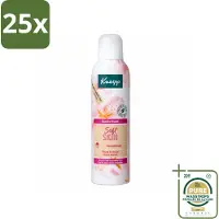 Kneipp 25 x - Douche foam - Soft Skin - Voor droge en gevoelige huid - 200 ml - Wasstrips - Douche Foam - Huidverzorging - Droge Huid - Gevoelige Huid - Amandelolie