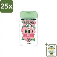 Le Petit Marseillais 25 x – Douchegel – Bio Wilde Roos – Verfrissend – 250 ml - Wasstrips - Douchegel - Bio Rozenbottel - Frisse Douchegel - Natuurlijke Douchegel - Bio Douchegel