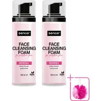 Sence 2 x - Gevoelige Huid - Gezichtsreiniger - Foam - 150 ml - Bulkverpakking - Gevoelige huid reinigen - Douchemop - Gezichtsreiniger foam