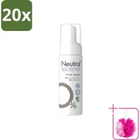 Neutral 20 x – Gezichtsreiniging – Face Wash 0% Parfumvrij – 150 ml - Bulkverpakking - Gezichtsreiniger - Douchemop - Huidverzorging